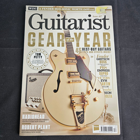 Guitarist Magazine December 2017 #427 (1360) Tom Petty Radiohead Robert Plant Gretsch