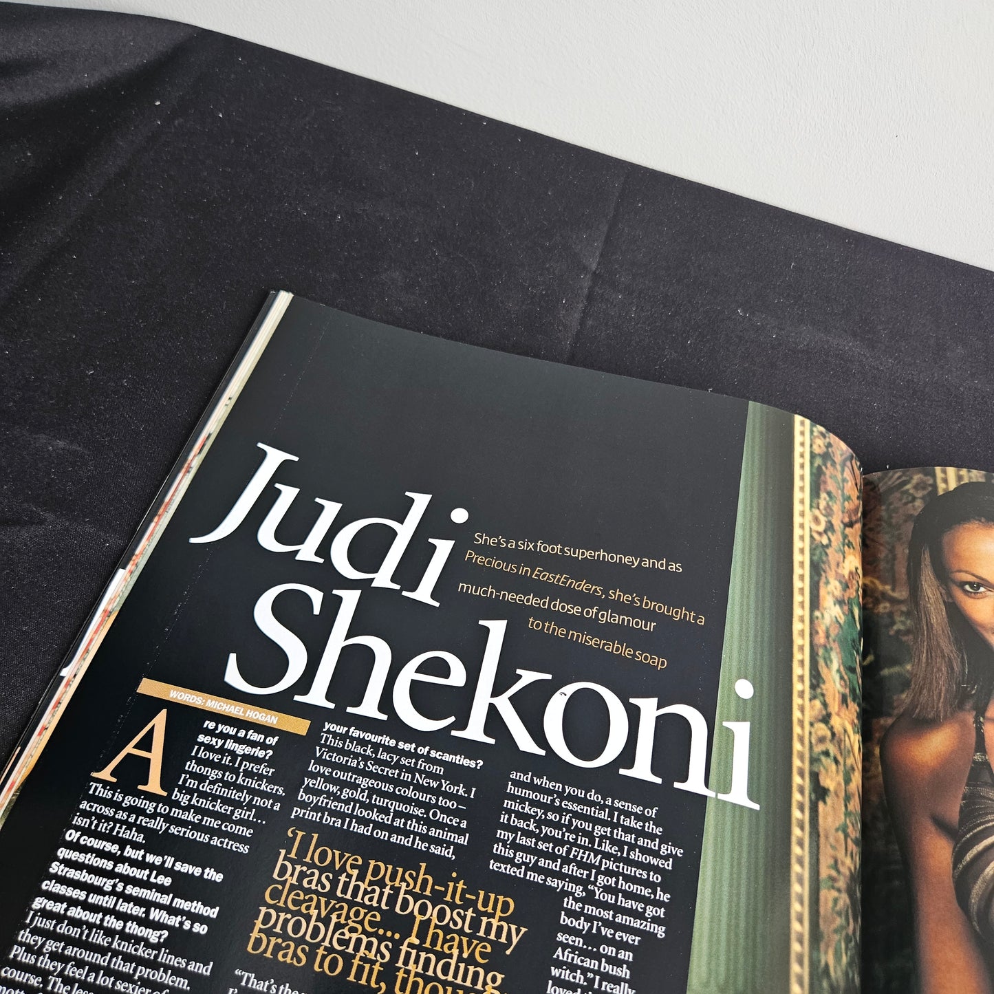 FHM Magazine Lingerie Special 2002 Booklet (0012) Gabrielle Richens Judi Shekoni Y2K