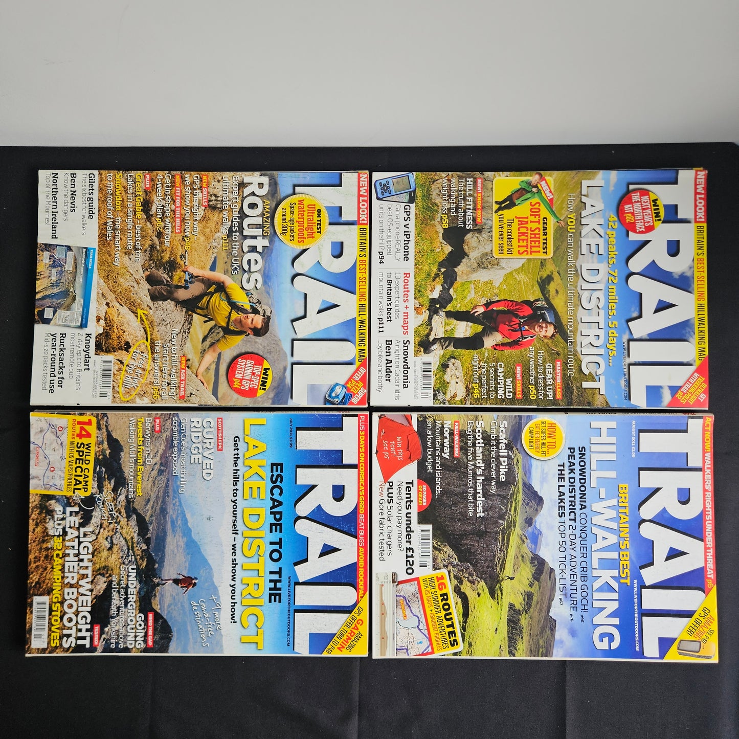 BUNDLE JOBLOT 11x TRAIL Magazines 2011 Hillwalking Lake District (BJL0139)