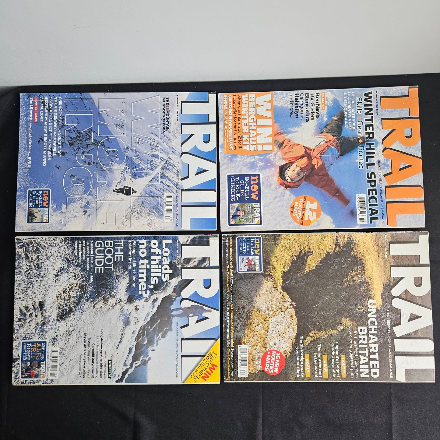 BUNDLE JOBLOT 11x TRAIL Magazines 2004 Hillwalking UK Outdoors (BJL0140)