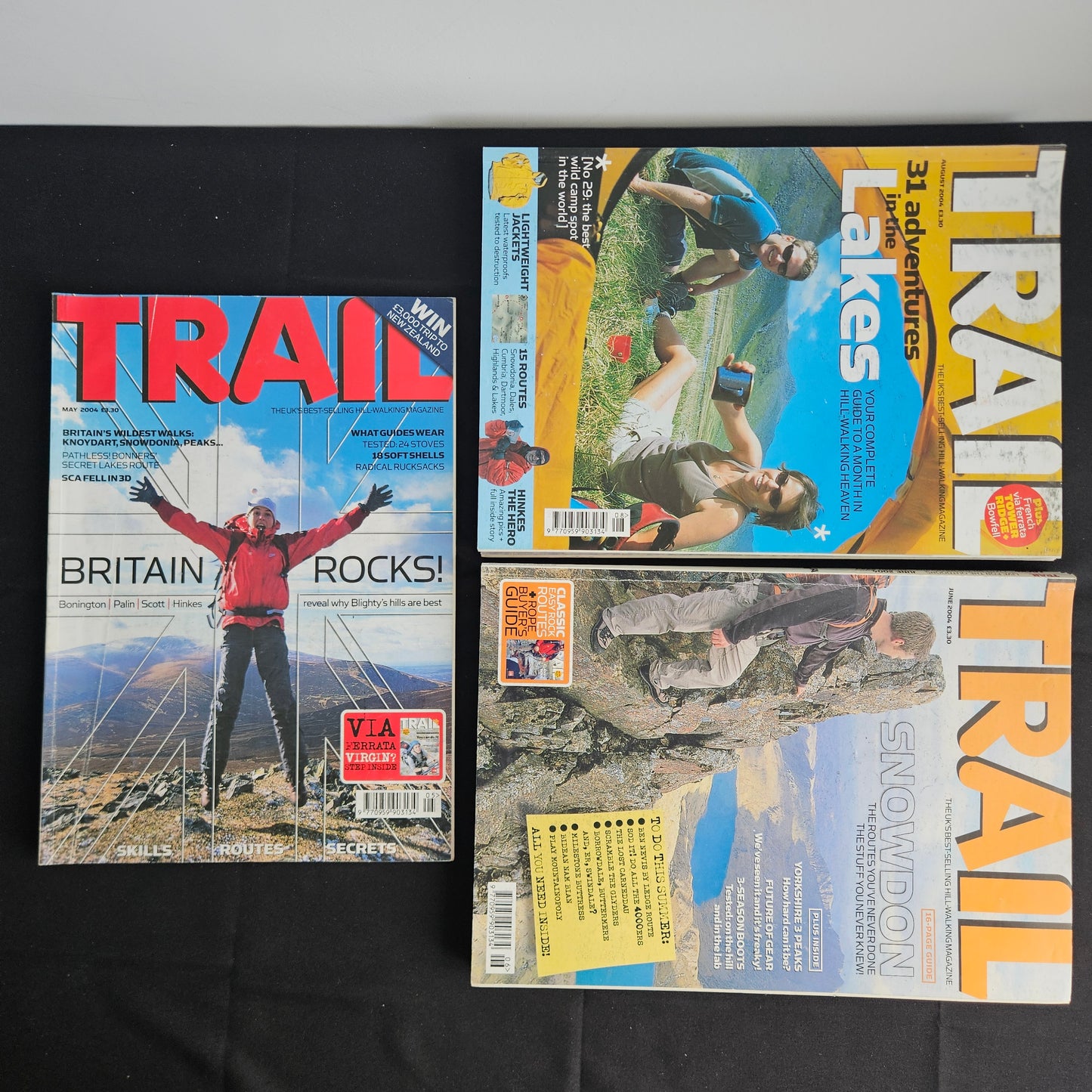 BUNDLE JOBLOT 11x TRAIL Magazines 2004 Hillwalking UK Outdoors (BJL0140)
