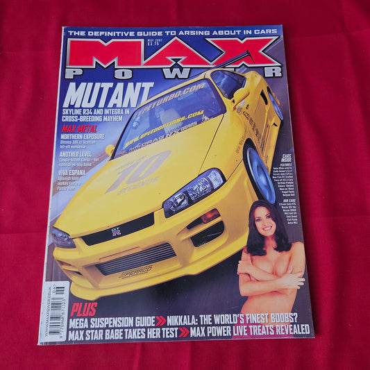 Max Power Magazine May 2001 (1361) Skytegra Nissan R34 Max Babe Nikkala Y2K
