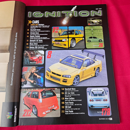 Max Power Magazine May 2001 (1361) Skytegra Nissan R34 Max Babe Nikkala Y2K