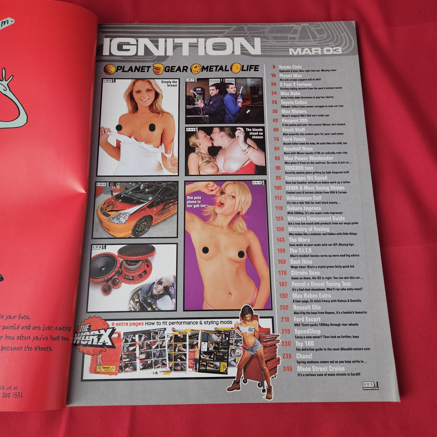 Max Power Magazine March 2003 (1361) Honda Civic Max Babe Jade Subaru Impreza