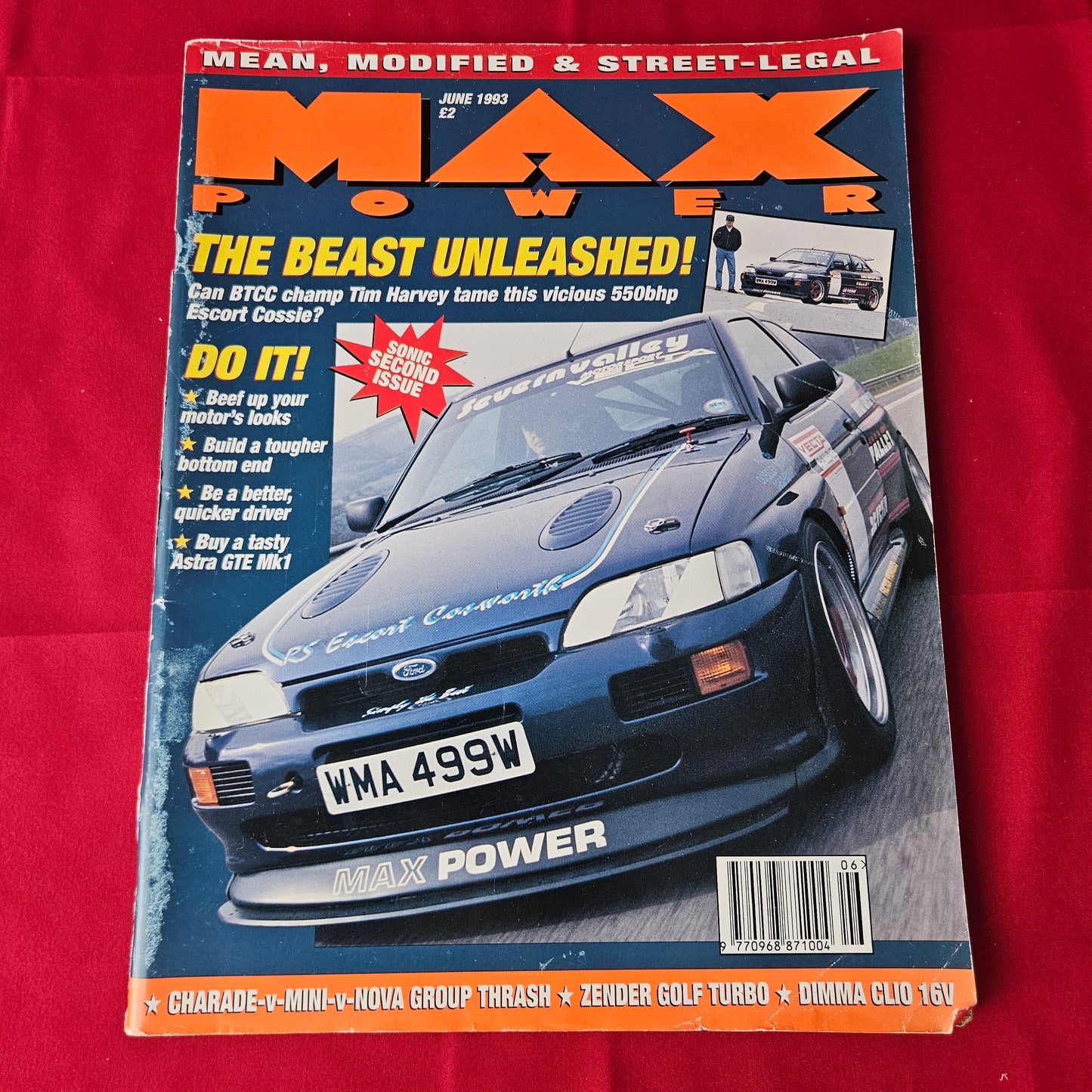 Max Power Magazine June 1993 (1362) ISSUE 2 Escort Cosworth Dimma Clio R5 Turbo