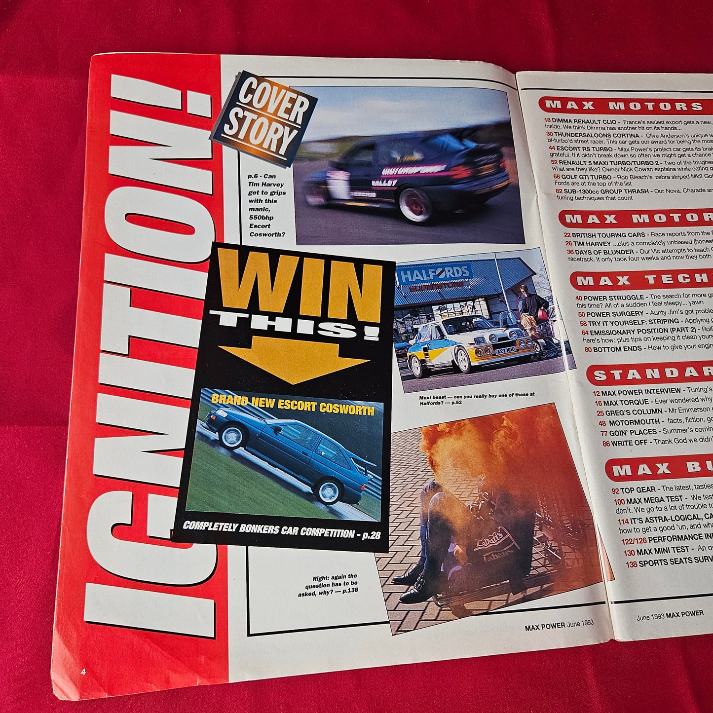 Max Power Magazine June 1993 (1362) ISSUE 2 Escort Cosworth Dimma Clio R5 Turbo