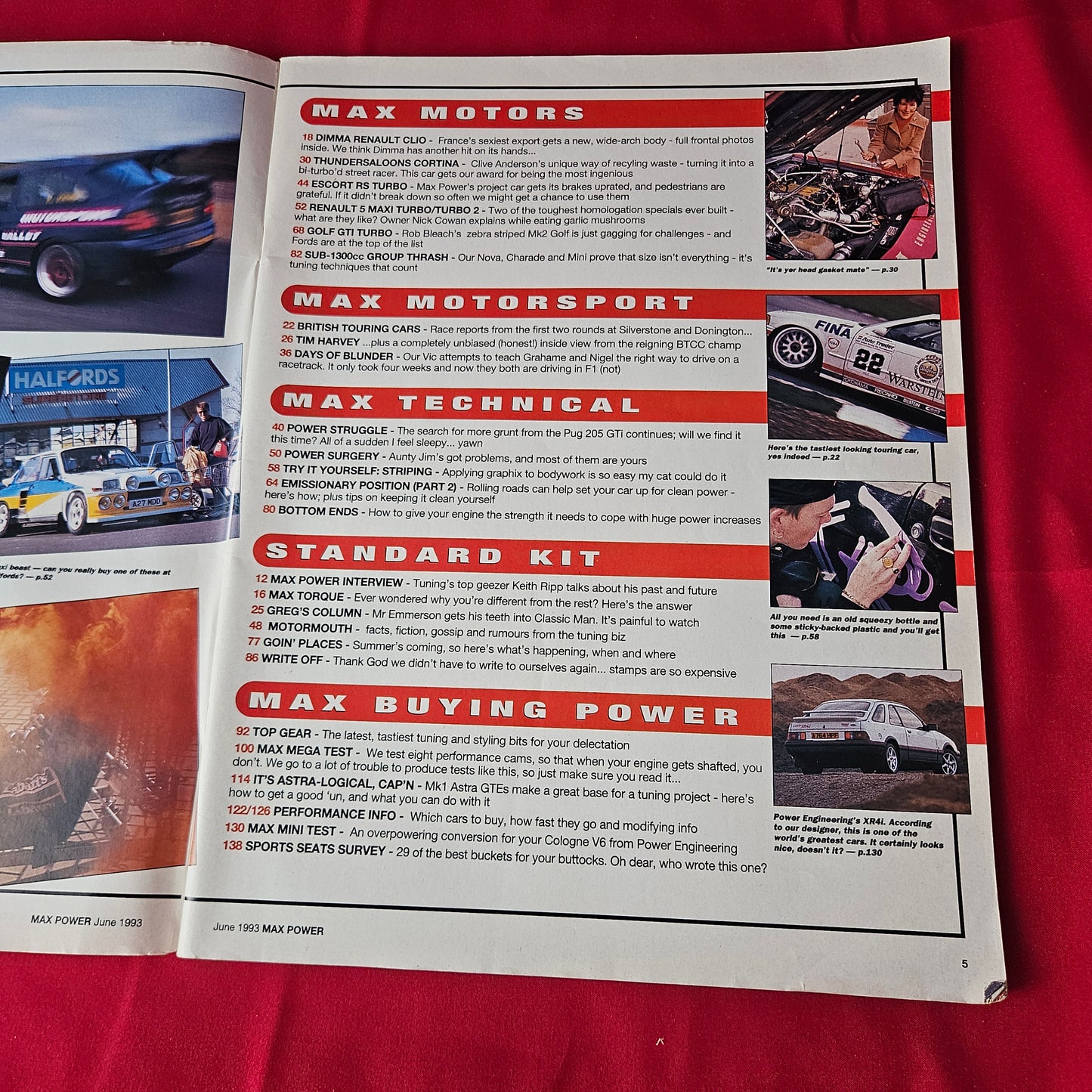 Max Power Magazine June 1993 (1362) ISSUE 2 Escort Cosworth Dimma Clio R5 Turbo