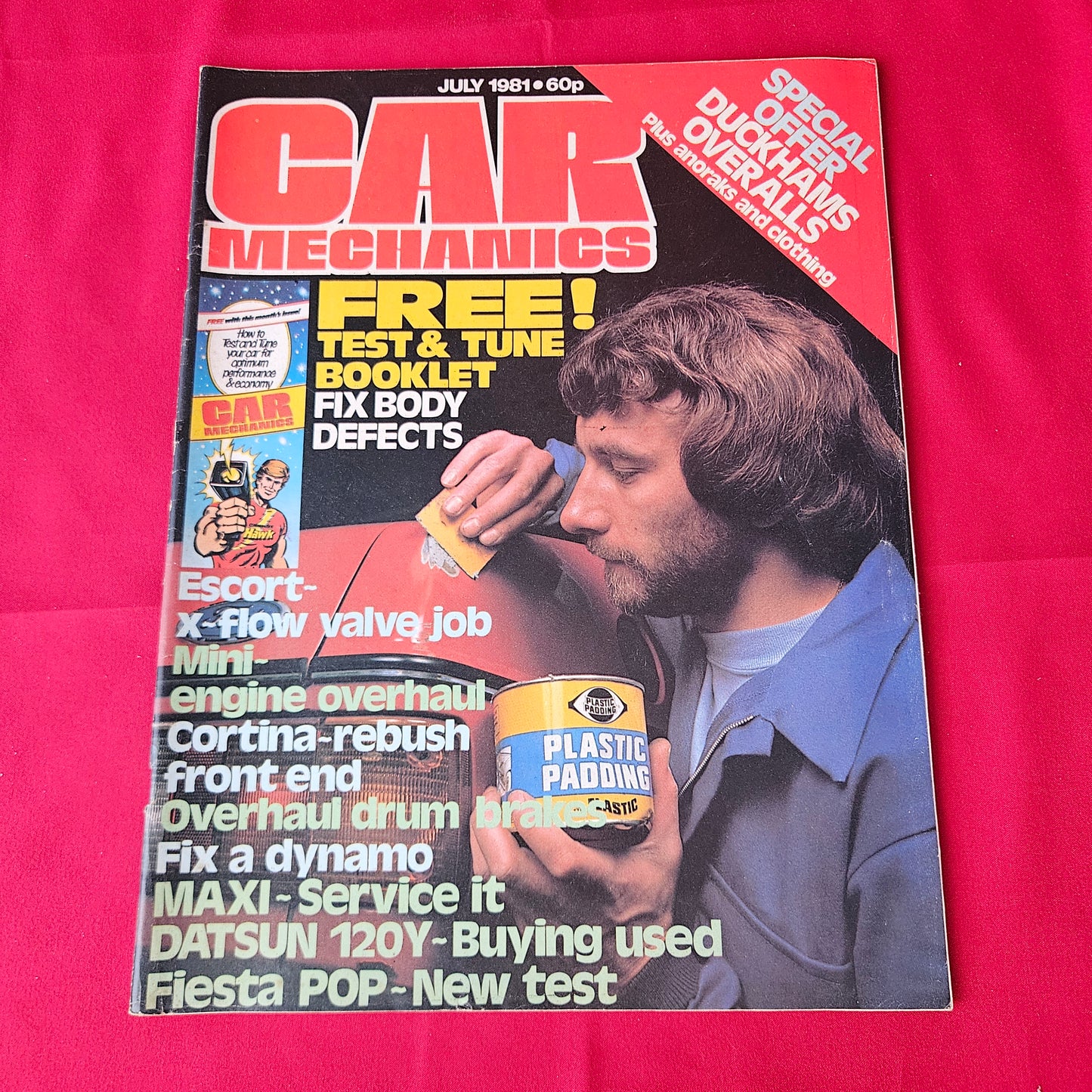 Car Mechanics Magazine July 1981 (1363) Escort X-Flow Mini Cortina Datsun 120Y Fiesta