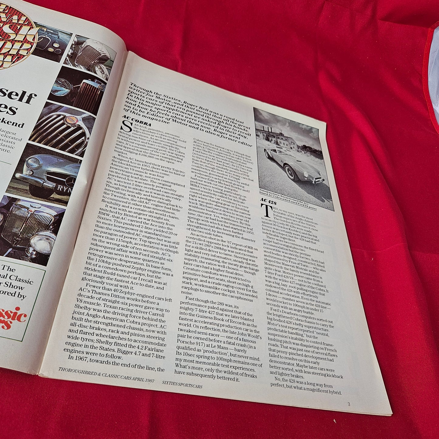 Classic Cars Magazine Sports Cars of the 60s  April 1987 (1364) Jaguar E-Type