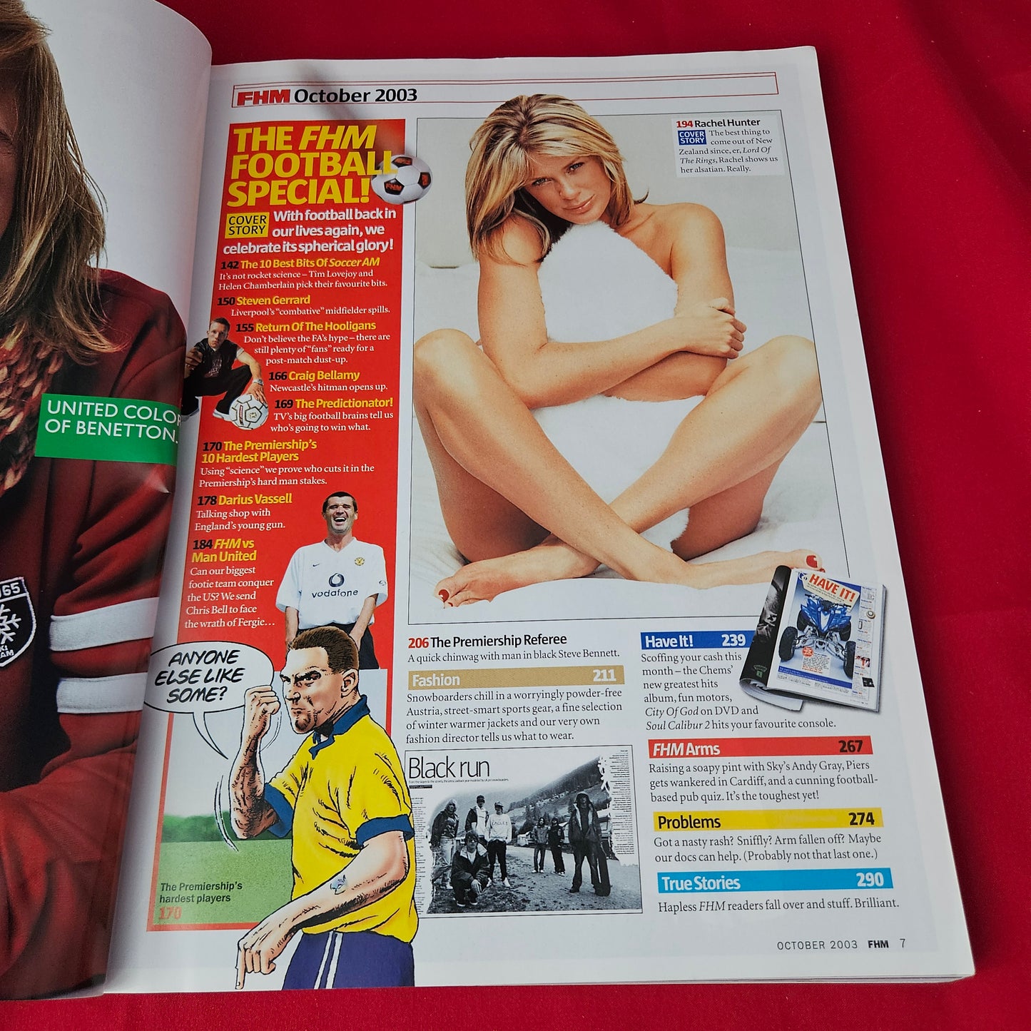 FHM Magazine October 2003 (1365) Holly Valance Rachel Hunter Football Special