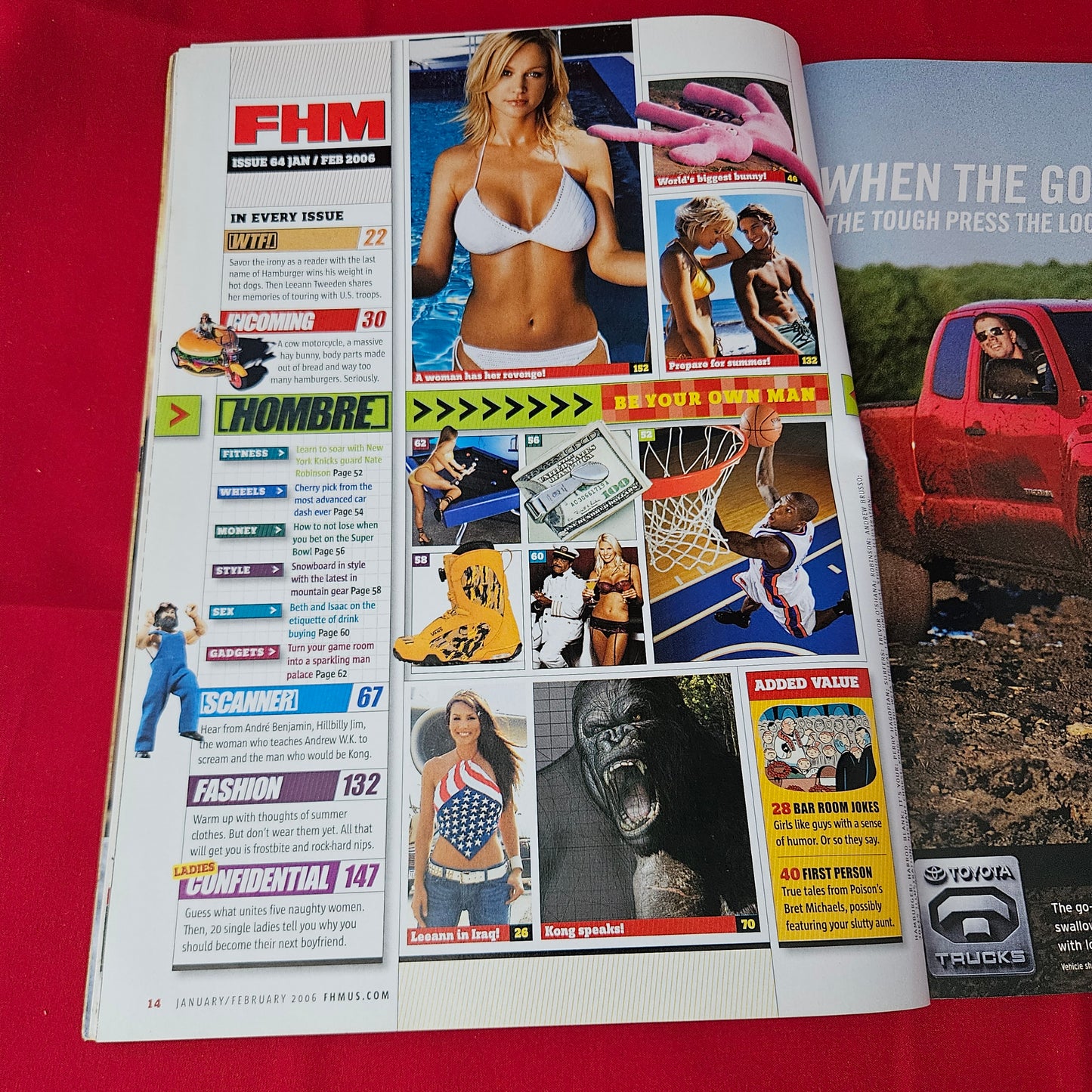 FHM Magazine US Jan/Feb 2006 (1365) Kristanna Loken Lauren Harris INTACT POSTER!