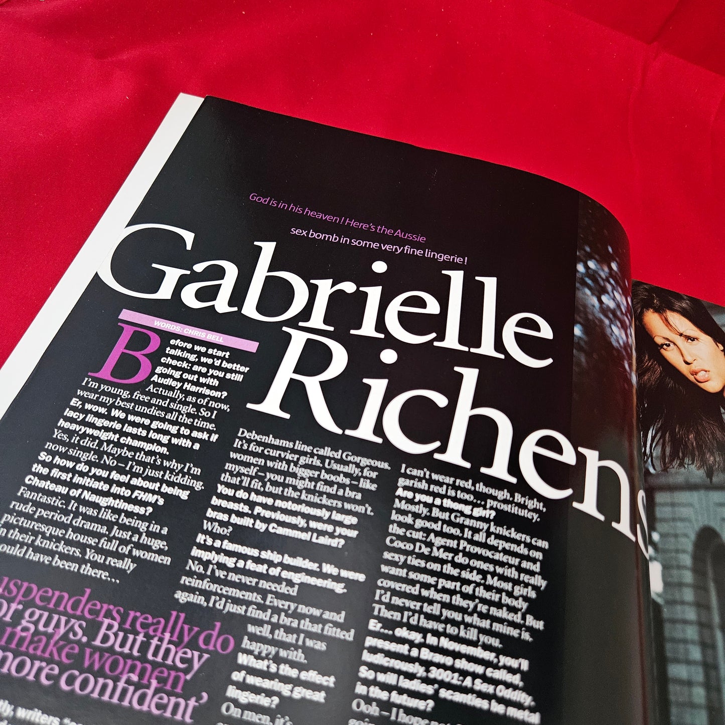 FHM Magazine Lingerie Special 2002 (1366) Gabrielle Richens Judi Shekoni