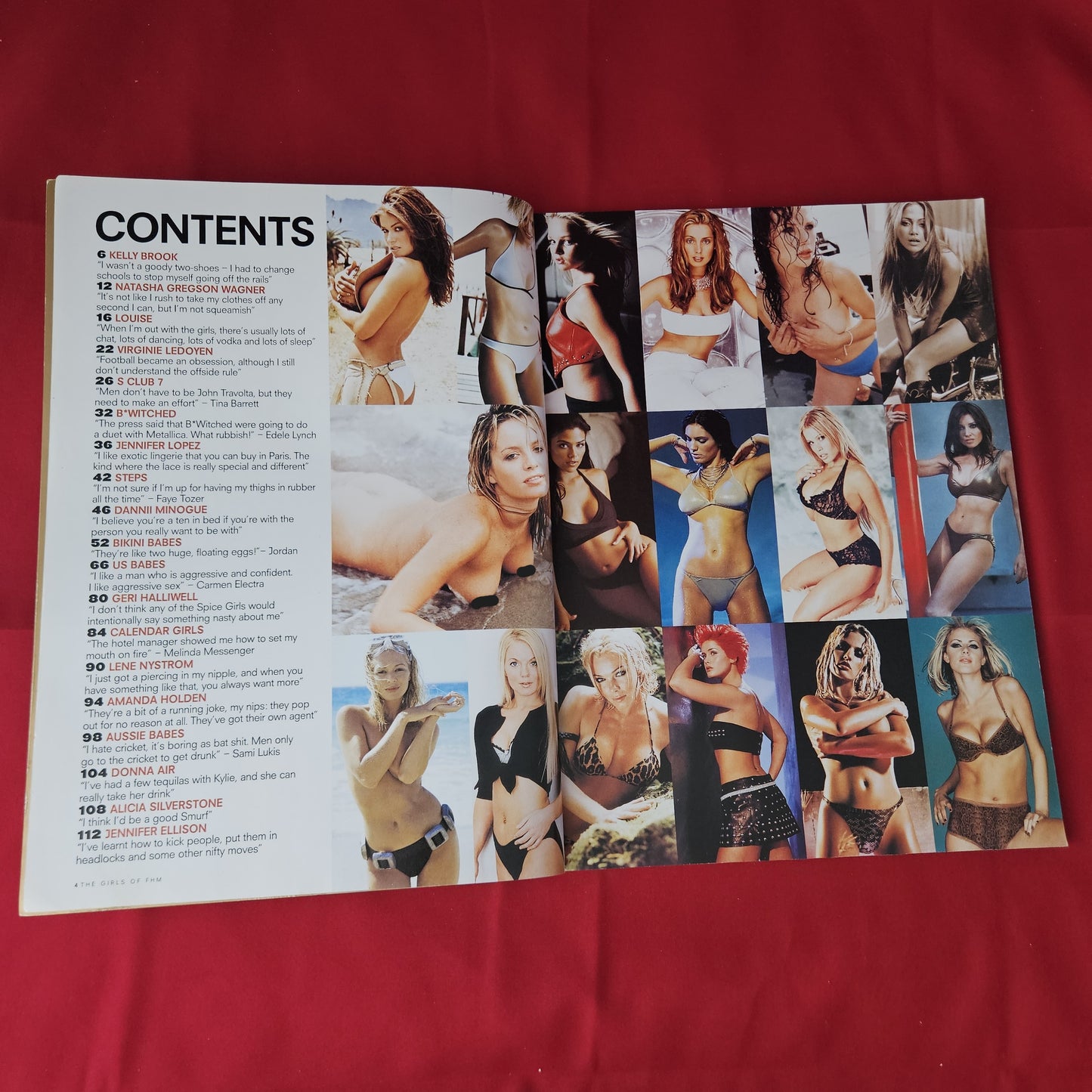The Girls of FHM 2000 Special Edition (1366) 4x POSTERS Kelly Brook Carmen Electra