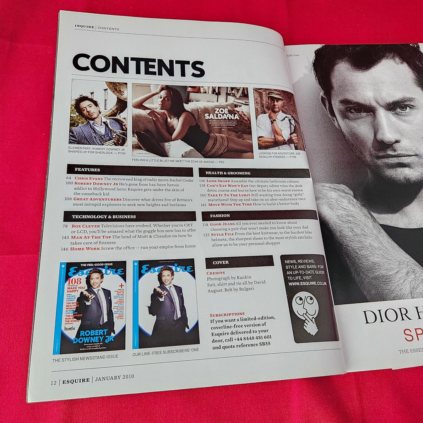 Esquire Magazine UK January 2010 (1367) Robert Downey Jr Zoe Saldana