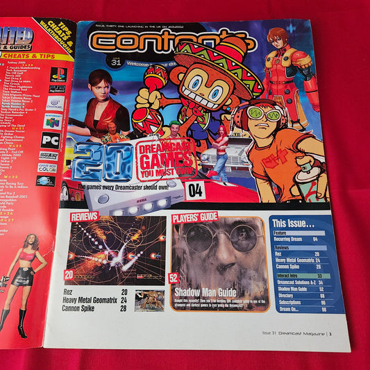 Dreamcast Magazine January 2002 #31 (1367) Rez Shenmue Jet Set Soul Calibur