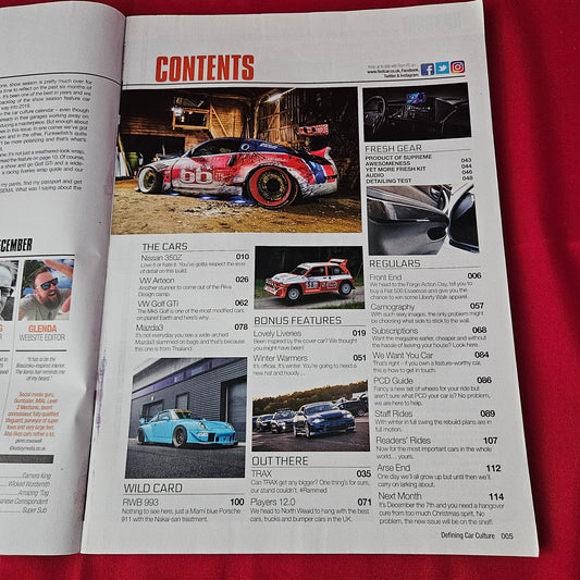 Fast Car Magazine December 2018 #402 (1367) Nissan 350Z RWB Porsche 993 VW Golf