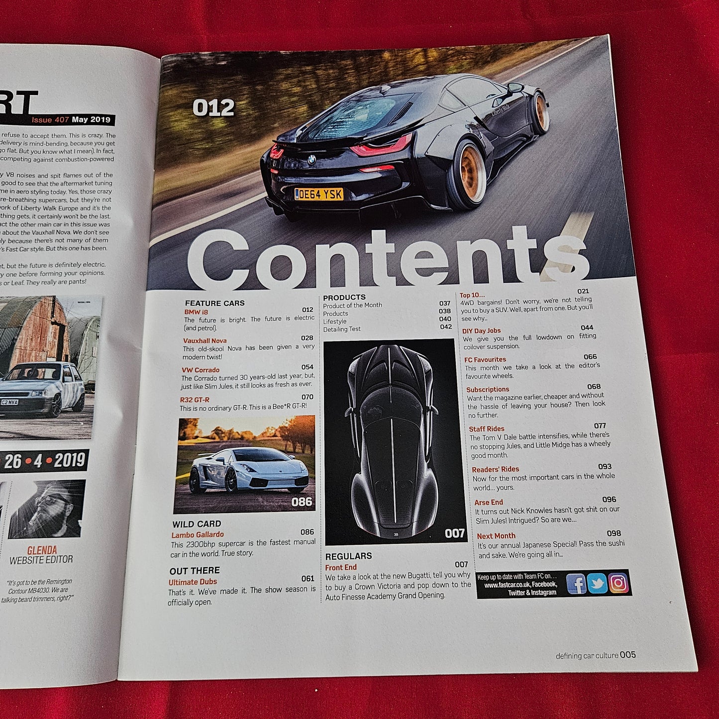 Fast Car Magazine May 2019 #407 (1367) BMW i8 Liberty Walk Lambo Gallardo Vauxhall Nova