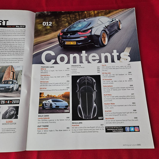 Fast Car Magazine May 2019 #407 (1367) BMW i8 Liberty Walk Lambo Gallardo Vauxhall Nova