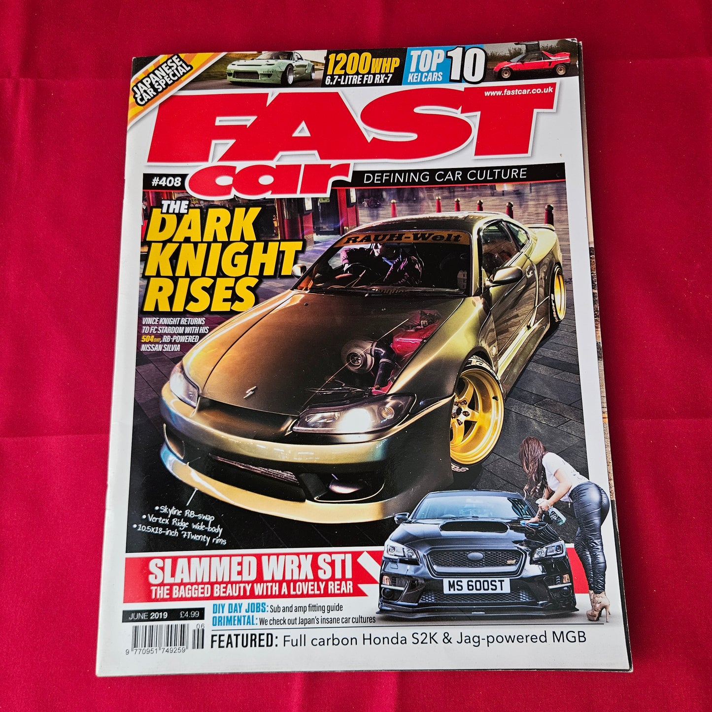 Fast Car Magazine June 2019 #408 (1367) Nissan Silvia S15 Mazda RX-7 WRX STI