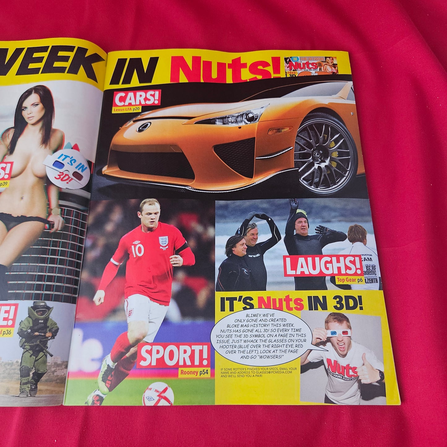 Nuts Magazine 21-27 May 2010 (1369) 3D GLASSES INTACT! Lucy Pinder Rosie Jones