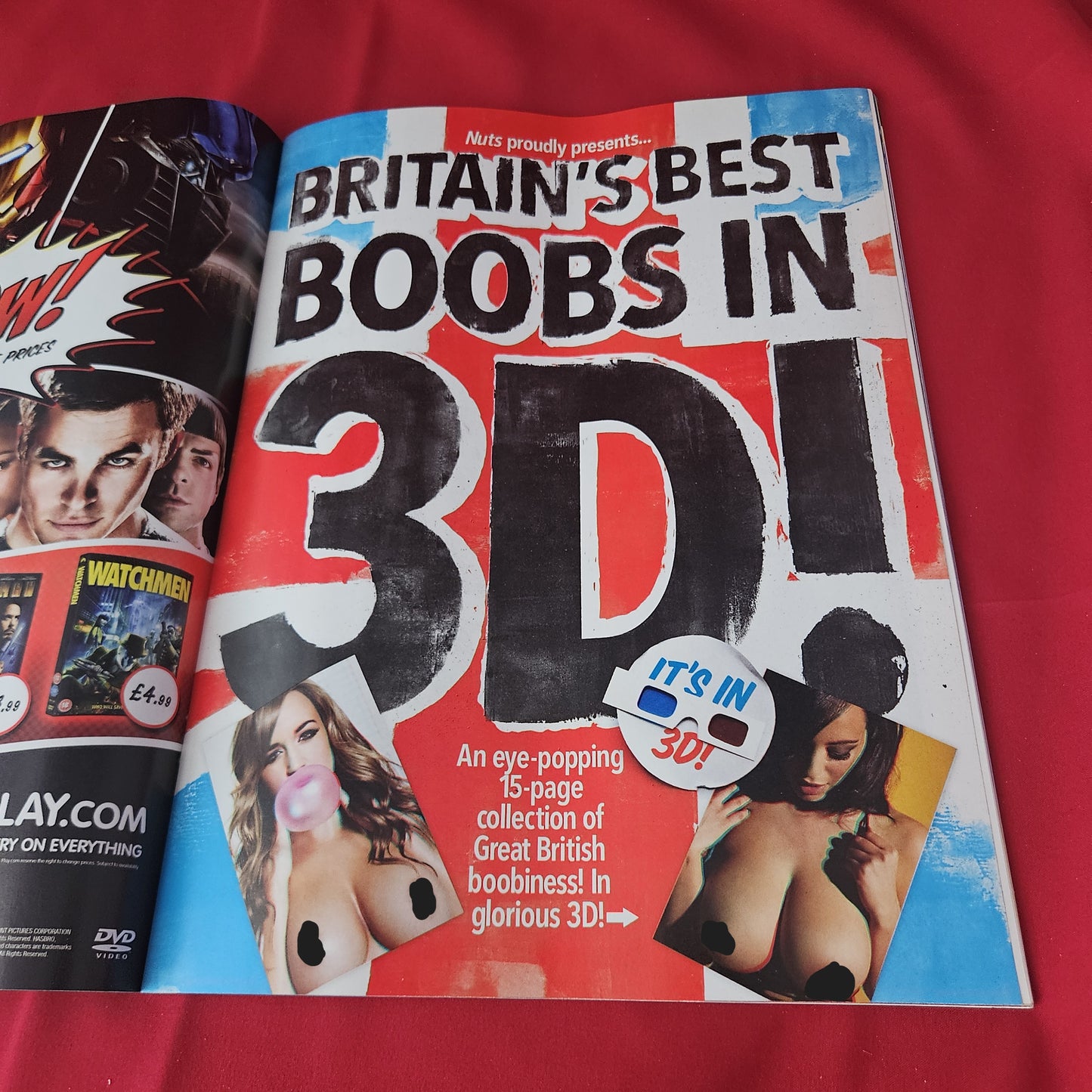 Nuts Magazine 21-27 May 2010 (1369) 3D GLASSES INTACT! Lucy Pinder Rosie Jones
