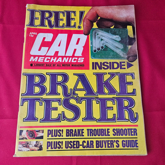 Car Mechanics Magazine April 1972 (1371) Vintage DIY Brake Troubleshooter Victor