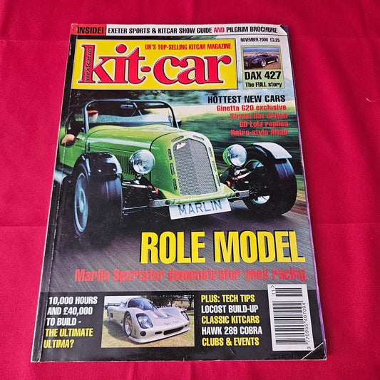 Kit Car Magazine November 2000 (1371) Marlin Sportster Ultima Dax 427 Hawk Cobra