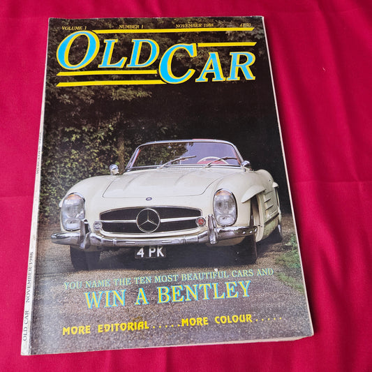 Old Car Magazine November 1988 (1372) Premier Issue Vol 1 No 1 Mercedes 300SL Bentley
