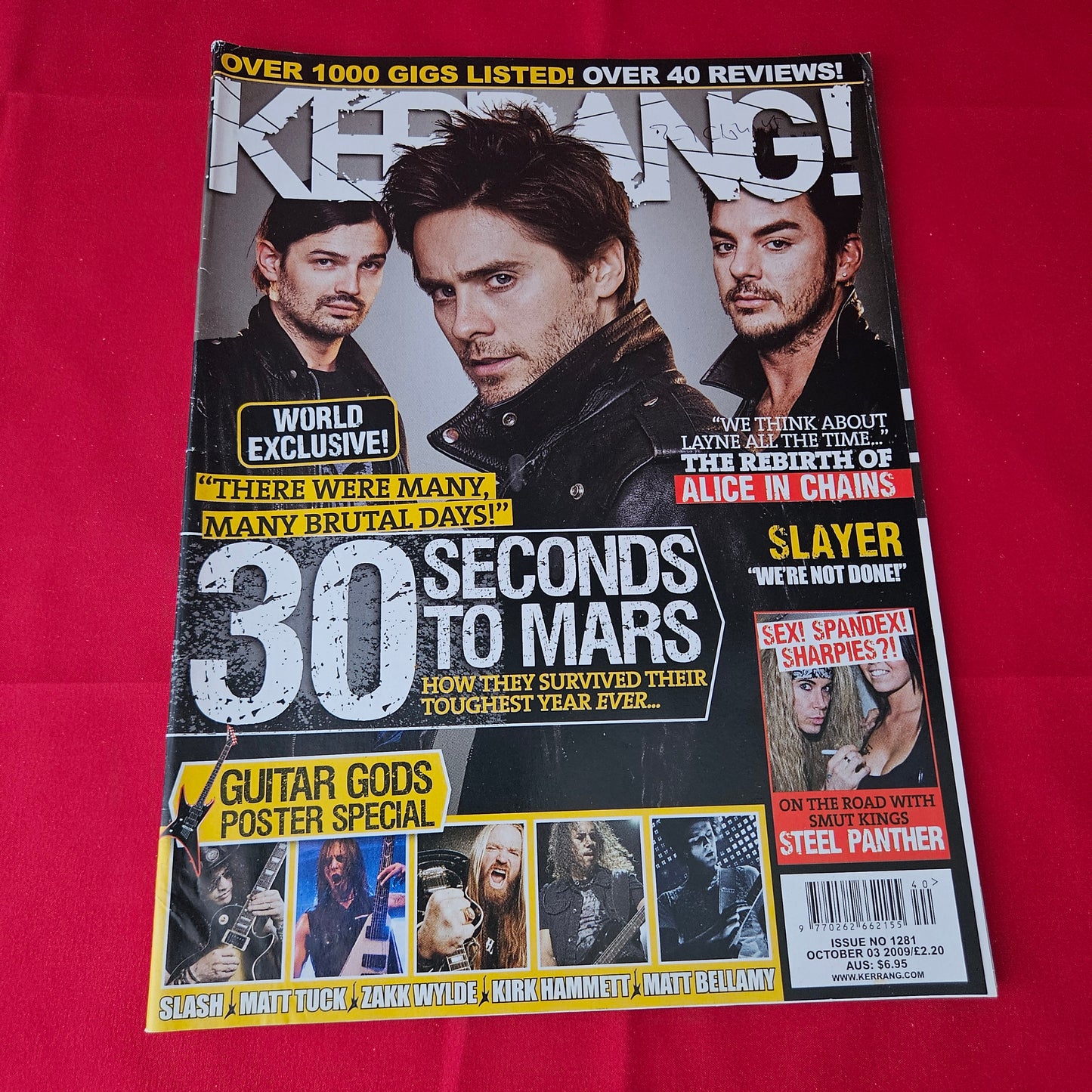 Kerrang! Magazine 3 October 2009 (1376) 30 Seconds To Mars Alice In Chains Slayer