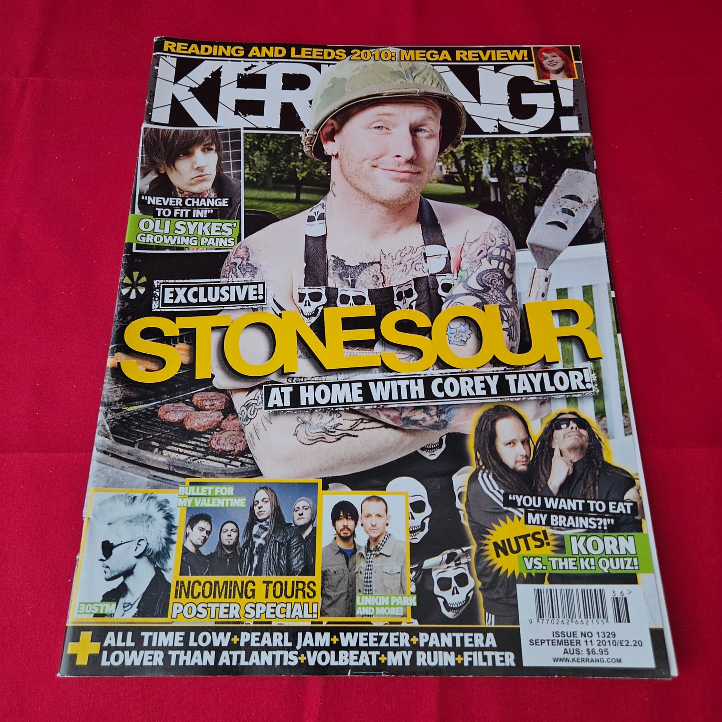 Kerrang! Magazine 11 September 2010 (1376) Stone Sour Linkin Park You Me At Six Korn