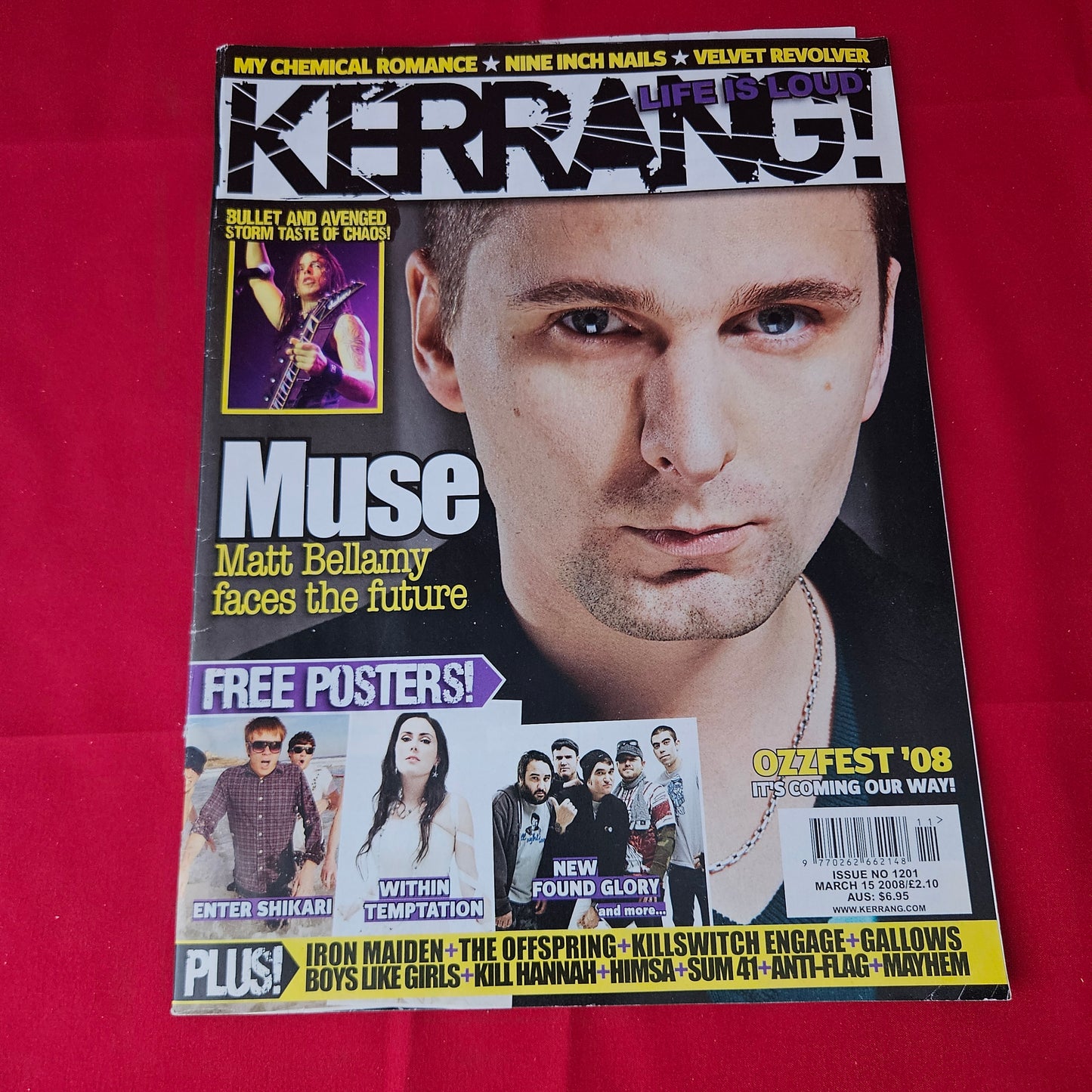 Kerrang! Magazine 15 March 2008 (1376) Muse My Chemical Romance Iron Maiden Nine Inch Nails
