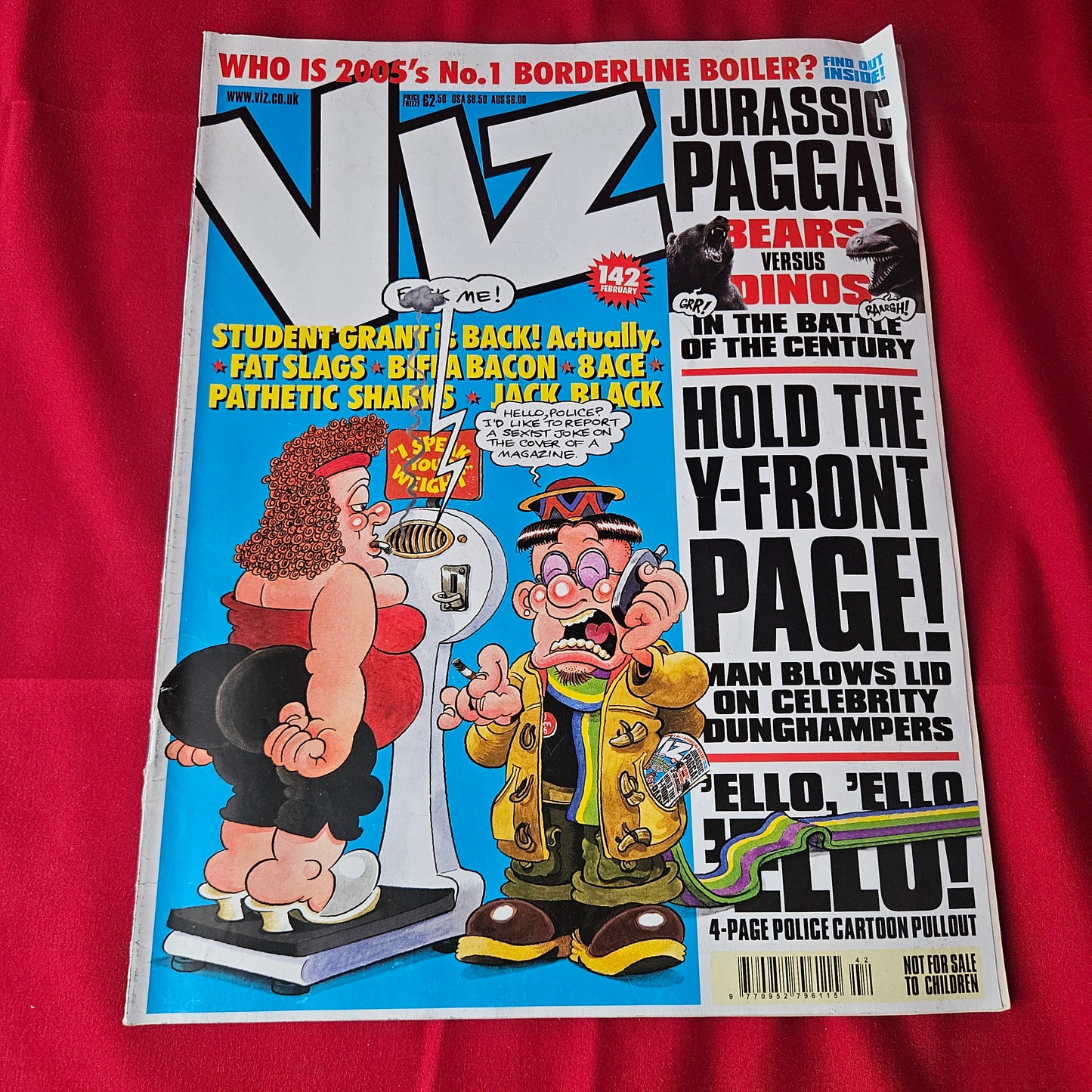 Viz Comic Magazine Issue 142 February 2005 (1389) Jurassic Pagga Student Grant Jack Black Satire