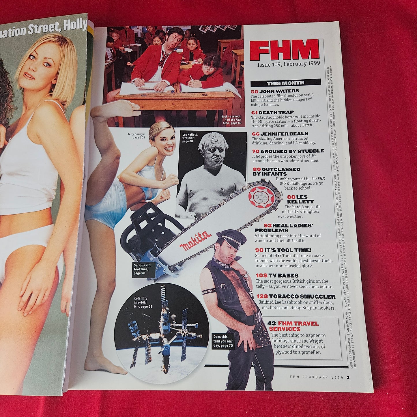FHM Magazine February 1999 (1391) Girls TV Babes Gail Porter Fold Out Poster