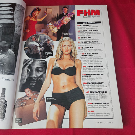 FHM Magazine April 1999 (1391) Mariah Carey Donna Air Emma Sjoberg Girls