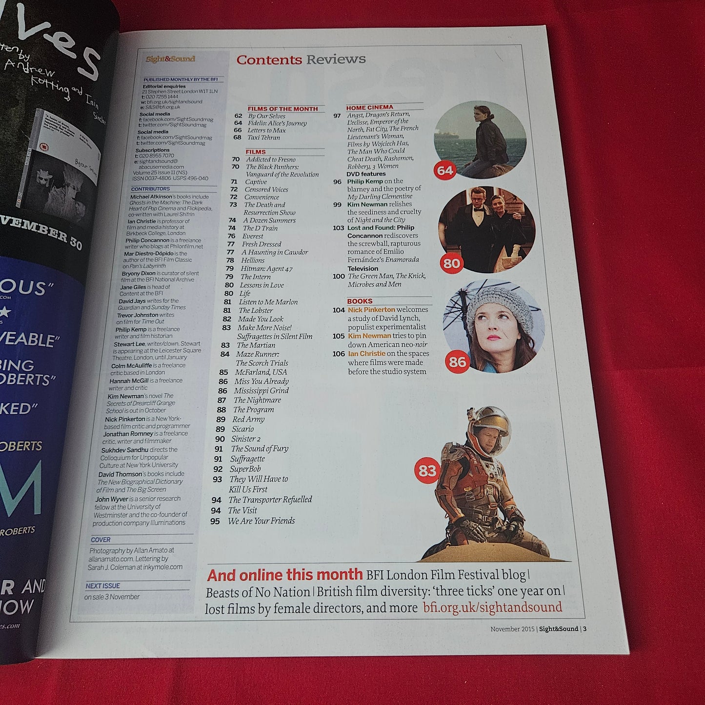 Sight & Sound Magazine November 2015 (1392) Guillermo Del Toro Crimson Peak