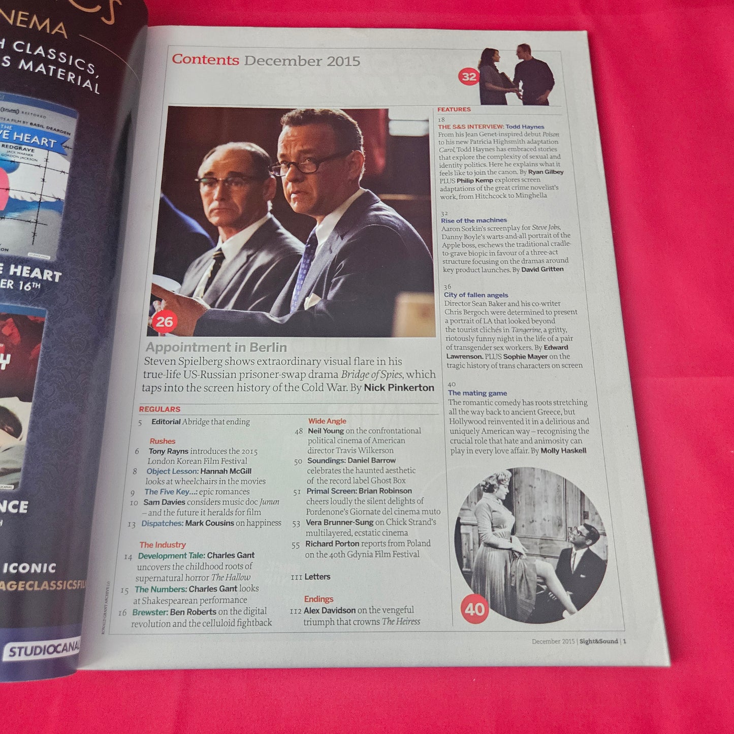 Sight & Sound Magazine December 2015 (1392) Todd Haynes Carol Steve Jobs