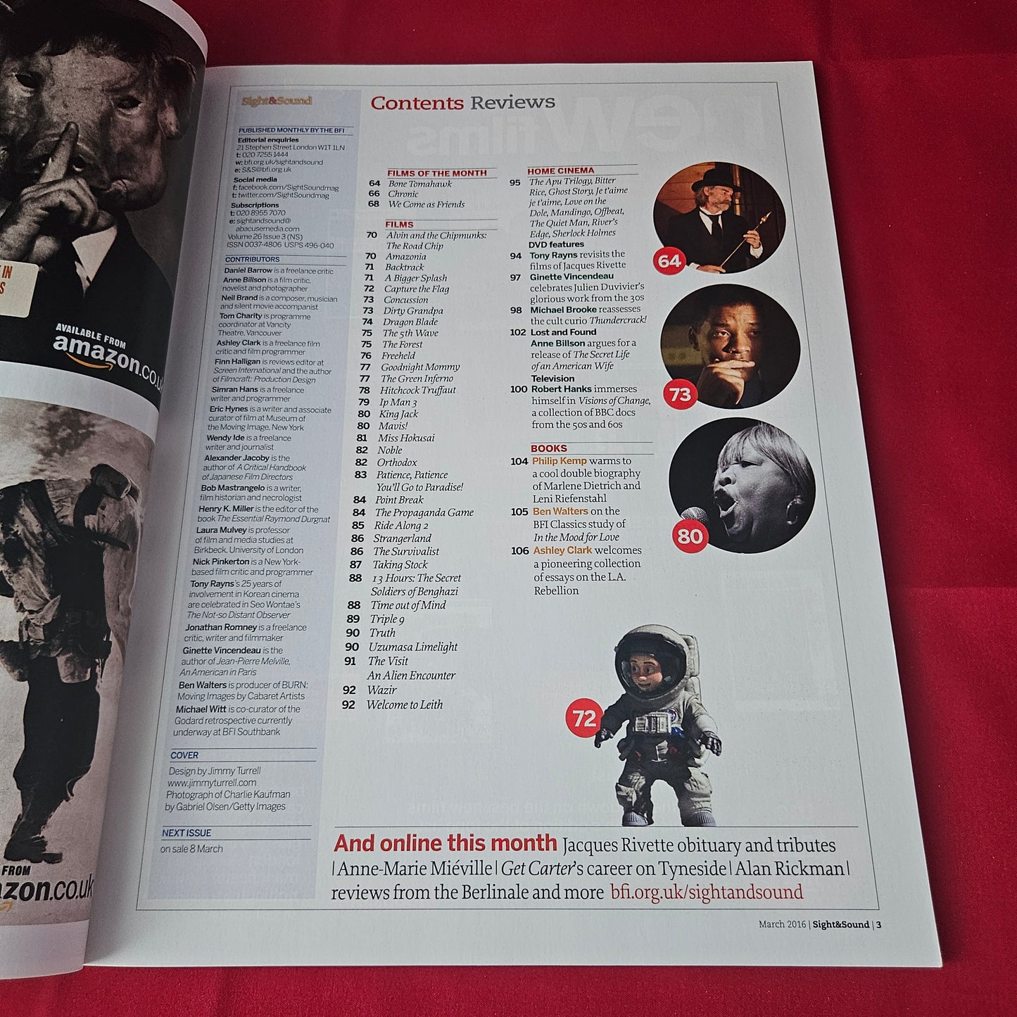 Sight & Sound Magazine March 2016 (1392) Charlie Kaufman Anomalisa Film
