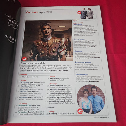 Sight & Sound Magazine April 2016 (1392) Tom Hiddleston High-Rise Film