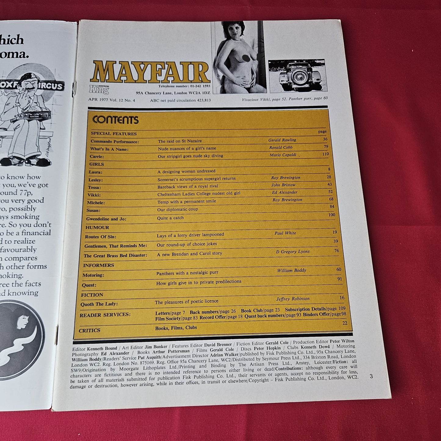 Mayfair Magazine April 1977 (1394) Princess Anne Vikki Donovan Lesley