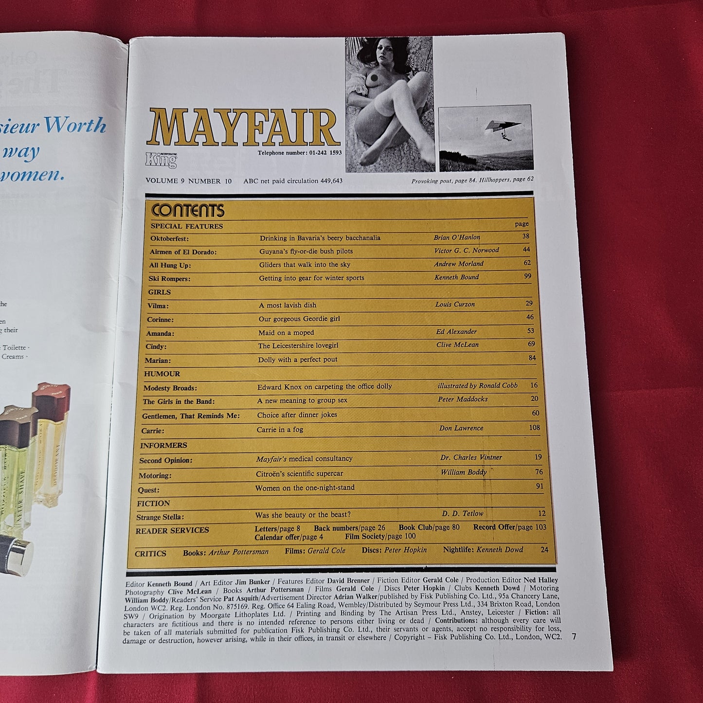 Mayfair Magazine Vol 9 No 10 (1394) Amanda Curtis Vilma Corinne Cindy Marian
