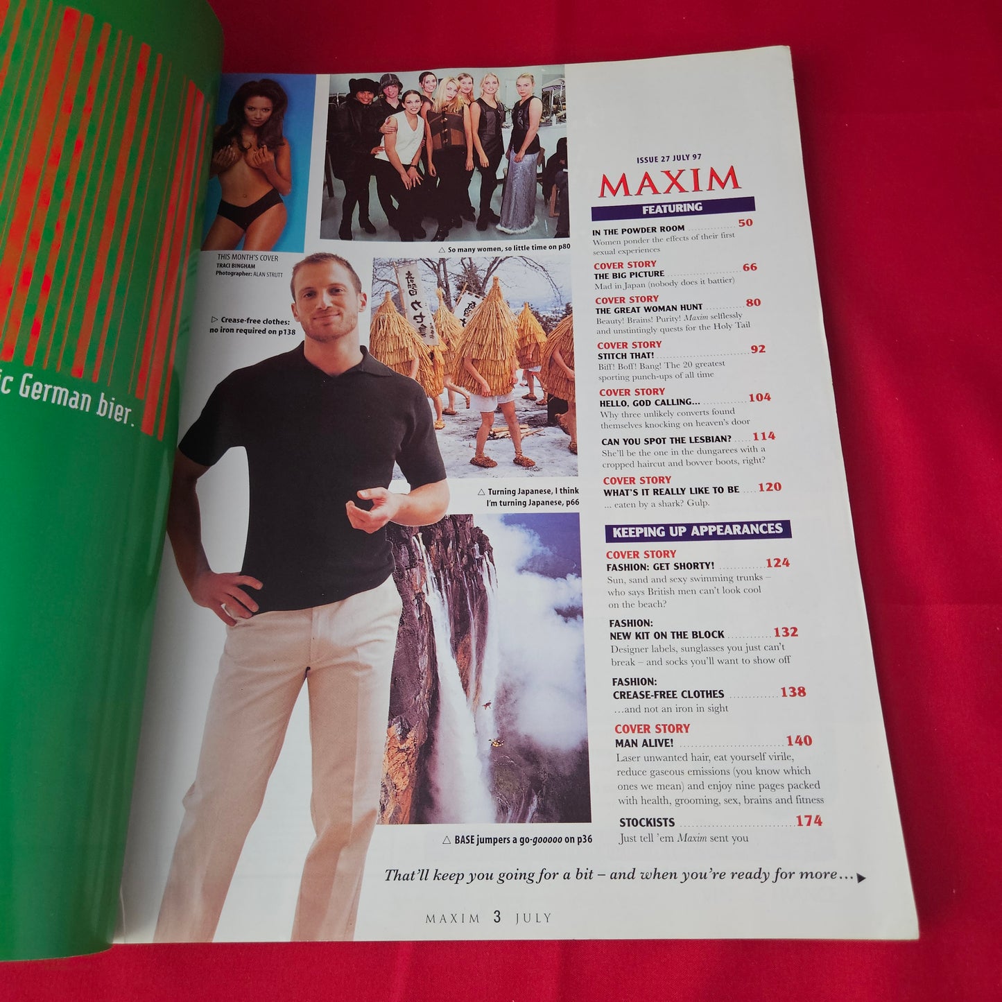 Maxim Magazine July 1997 Issue 27 (1395) Traci Bingham Uma Thurman Anna Friel Glamour Models