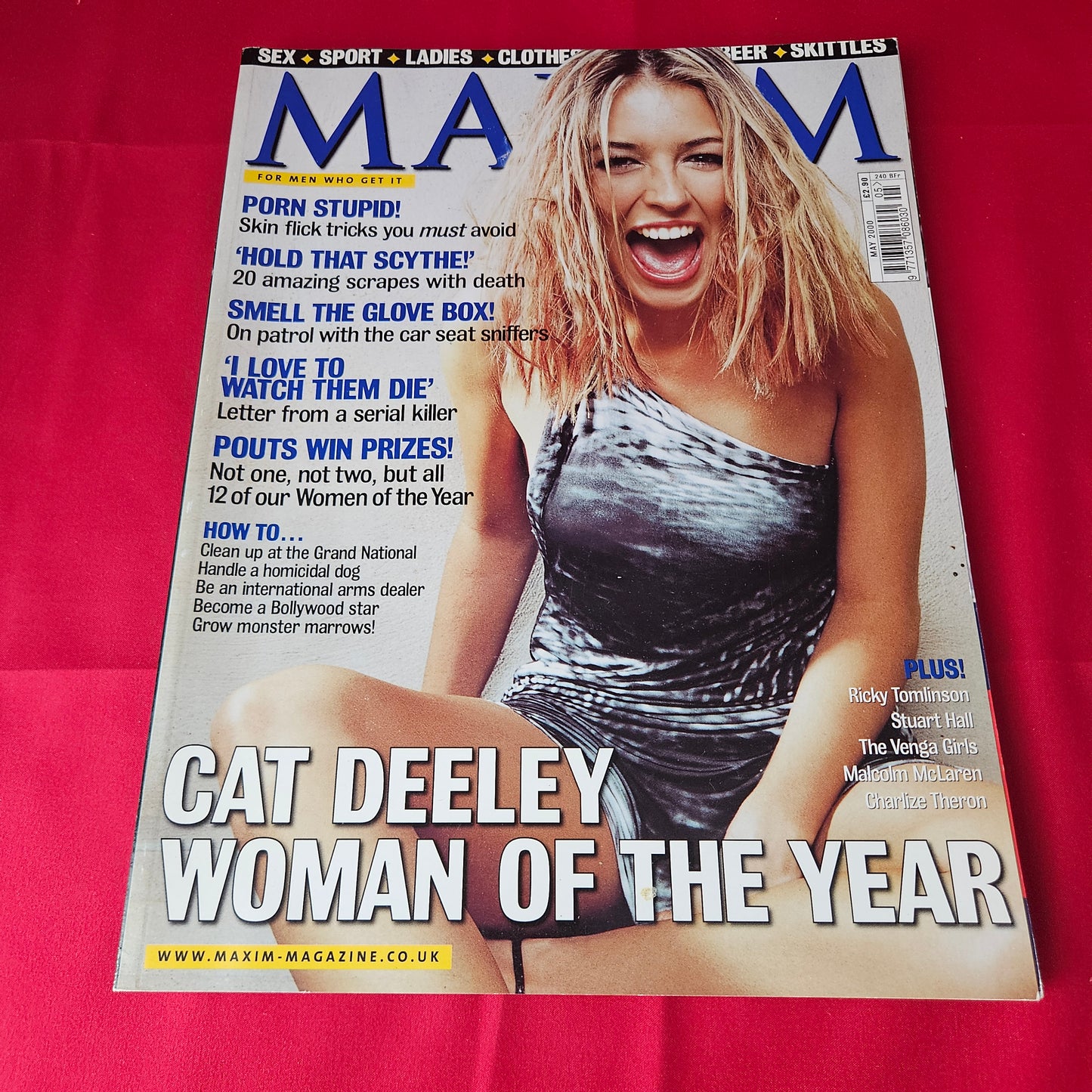 Maxim Magazine May 2000 Issue 61 (1395) Cat Deeley Venga Girls Charlize Theron Glamour Models