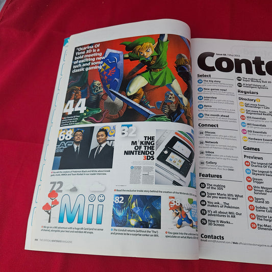 The Official Nintendo Magazine May 2011 Issue 68 (1380) Legend of Zelda Ocarina of Time 3D Skyward Sword Professor Layton Mask of Miracle Conduit 2