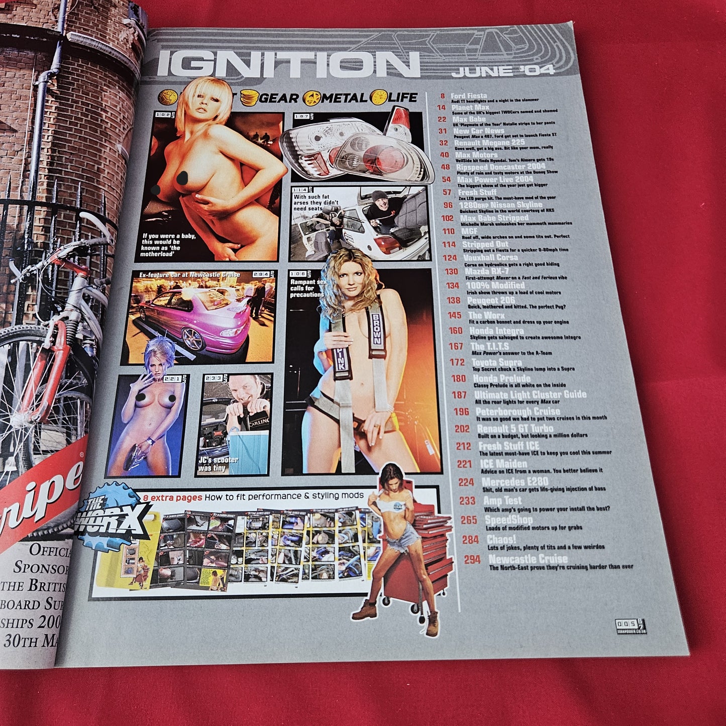 Max Power Magazine June 2004 (1381) Michelle Marsh Nissan Skyline GTR HKS Modified Tuning Cars Glamour Models