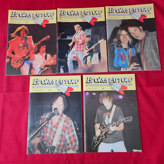 5x Broken Arrow Magazine Bundle / Job Lot – Neil Young Appreciation Society Issues 60-64