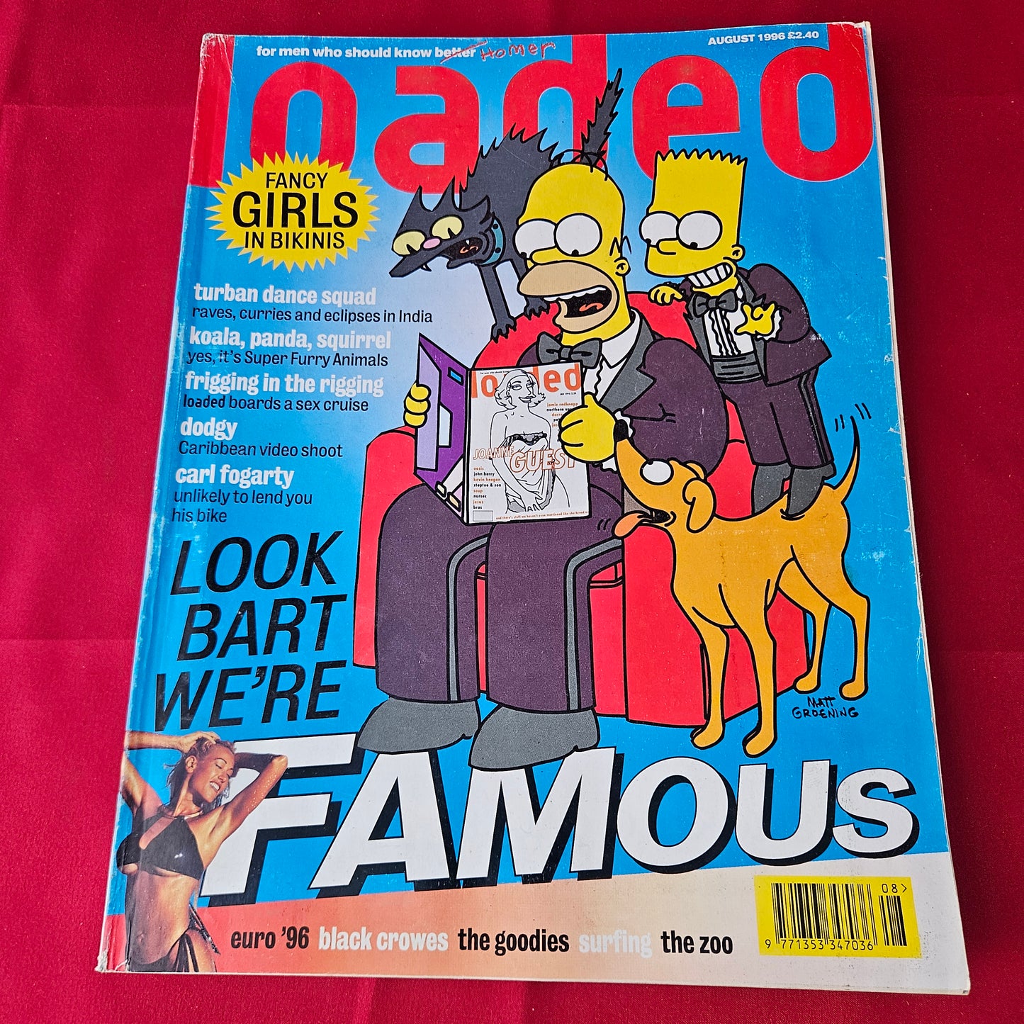 Loaded Magazine August 1996 Issue 28 (1382) Gina G Joanne Guest Mathilda May Glamour Models