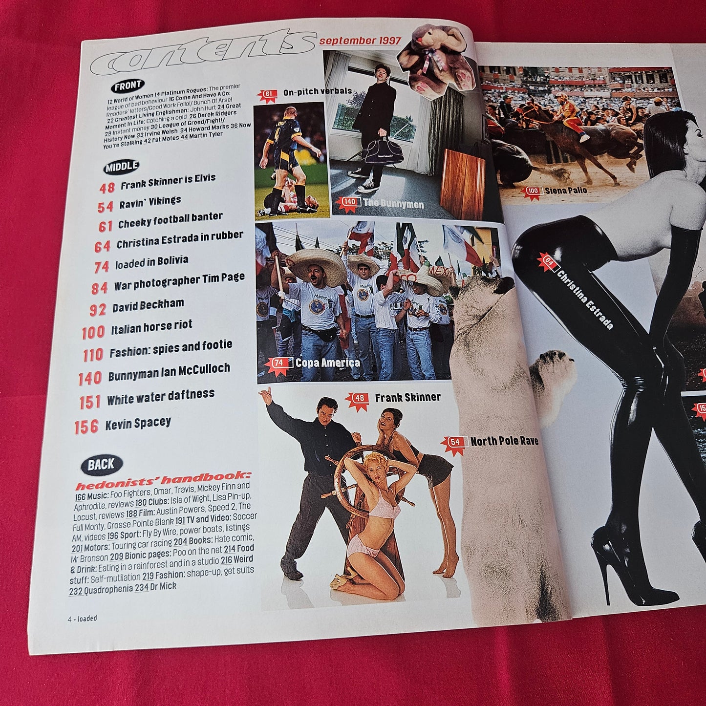 Loaded Magazine September 1997 (1382) Christina Estrada Glamour Models Triple Gatefold Poster