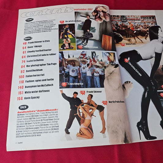 Loaded Magazine September 1997 (1382) Christina Estrada Glamour Models Triple Gatefold Poster