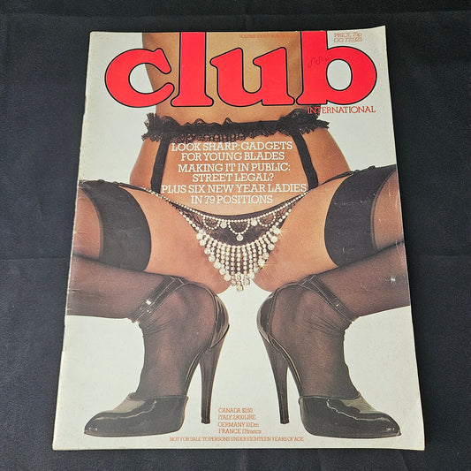 Club International Magazine January 1979 Volume 8 Number 1 (1385) Samantha Josie Carly Lydia Glamour Models
