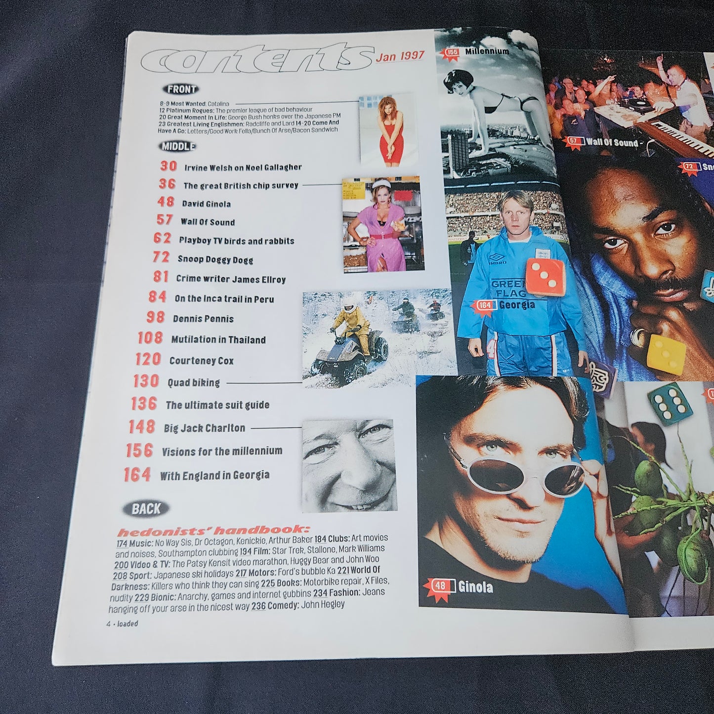 Loaded Magazine January 1997 (1386) Courteney Cox Patsy Kensit Martine McCutcheon Donna D'Errico Dannii Minogue Playboy TV Models
